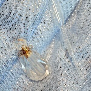 Crystal Bottle with Gold Accents